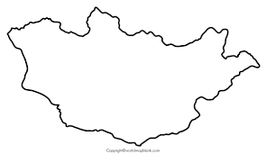 As observed on the physical map of china above, the country has a highly varied topography including plains, mountains, plateaus, deserts, etc. Printable Blank Map Of Mongolia Outline Transparent Map
