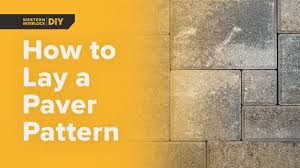 Modular paver layout example #1. How To Lay A Perfect Paver Pattern Western Interlock