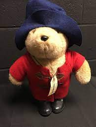 Paddington Bear 30th Anniversary Plush Standing Toy With Blue Hat Red Coat Boots Paddingtonbear Blue Hat Red Coat Paddington Bear