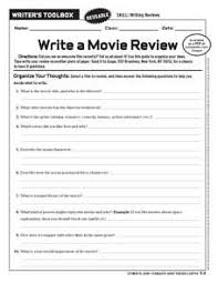 Write A Movie Review 6th 10th Grade Worksheet Teaching Paragraph Writing Review Essay Teaching Paragraphs