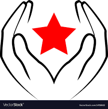 Image result for red star with  border png