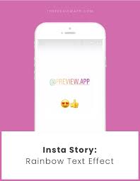 You're probably here because you have questions about how to get that rainbow ring around your. How To Do A Rainbow Ombre Text Effect On Insta Story