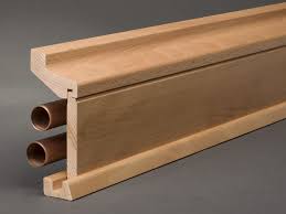 Buche 115x59 Mm Rohrabdeckleiste Oberkante Profiliert Sockelleisten Heizungsrohre Sockelleisten Holz