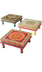 Handpainted Indian Bajot Coffee Tables Www Namaste Uk Com Pintura De Muebles Muebles Pintados A Mano