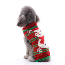 Petcare Pet Dog Sweater Snowman Dog Clothes For Small Dogs Holiday Sweaters Christmas Sweater L Snowman Click Im Christmas Dog Sweater Christmas Dog Pet Care