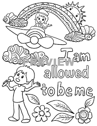 Free to save and print. Positive Affirmations Colouring Pages For Kids Messy Yet Lovely