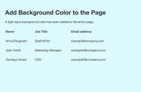 Css is used for designing web documents. How To Add Change Background Color In Html