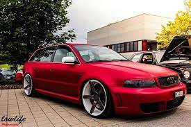 Audi A4 Avant Modified Vossen Rims Slammed Stance Bagged Autos Folieren Autos Und Motorrader Felgen