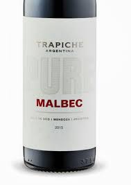 Trapiche Malbec Pure Argentina Mendoza 14 Alcohol 17 Dark Red Color With Stewed Fruit Plum Anise And Smoky Flavors 90pts Great Fo Malbec Wine Malbec Wine