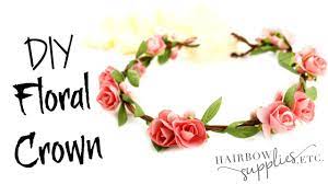Floral Crown Tutorial Baby Flower Crown Hairbow Supplies Etc Youtube