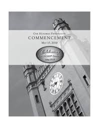 Spring 2010 Commencement Program by The University of Idaho