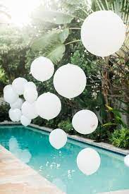 Check spelling or type a new query. White Ballons Pool Party Decorations Pool Wedding Decorations Backyard Pool Parties