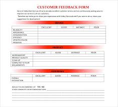Electrical Customer Feedback Form Customer Feedback Feedback Form
