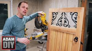 Imagine one of these gates as the finishing touch to your garden! How To Make A Garden Gate Cedar Wood Ornamental Cast Iron Youtube