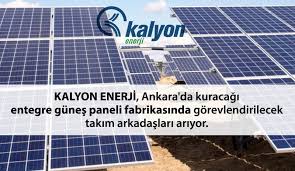 Yenilenebilir kaynaklardan elektrik üretimi içerisinde güneş enerjisinin payı 2012 yılında %2.2 den 2020 yılında %6.5 oranına çıkması umuluyor. Kalyon Enerji Ankara Da Kuracagi Entegre Gunes Paneli Fabrikasinda Gorevlendirilecek Takim Arkadaslari Ariyor Gunes Solarist Gunes Enerjisi Portali