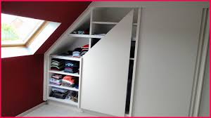 Pourquoi faire un placard à porte coulissante ? Meuble Sous Pente Castorama Impressionnant Armoire Penderie Dressing Sous Combles Placard Sous Pente Meuble Sous Pente