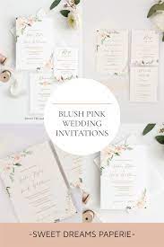 Blush Gold Printable Wedding Invitation Template Floral Wedding Invitation Set Diy Instant Download Sophia Suite In 2021 Wedding Invitations Printable Templates Wedding Invitation Templates Printable Wedding Invitations