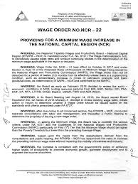 Published on 07 november 2018 at the philippine star. Reg Ncr Wo 22