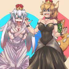 Bowser and Boo right after the Super Crown transformation. : rgaming
