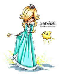 Rosalina From Mario Colored By Jadedragonne Dibujos De Diseno De Moda Dibujos Diseno De Modas