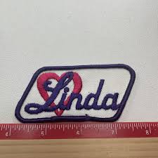 Vintage Fancy Name LINDA Patch B021