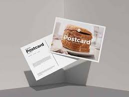 Download Free Floating Postcard Mockup Psd