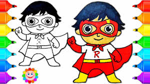 Simply do online coloring for the wild ryan pounding coloring pages directly from your gadget, support for ipad, android tab or using our web feature. How Draw Super Hero Boy Ryan From Toys Review Drawing Toysreview Coloring Pages House Toy For You S World Website Family Plays With Oguchionyewu