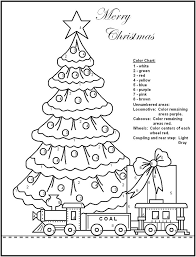 Christmas Color By Number Pages