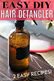 Homemade Hair Detangler Quick And Easy Diy Hair Detangler Homemade Hair Products Diy Hair Detangler Hair Detangler