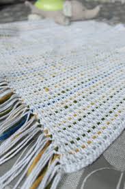 Woven Crochet Baby Blanket Meadowside Blanket Blue Star Crochet