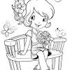 Gambar mewarnai, aneka gambar mewarnai, sketsa gambar, mewarnai pemandangan, gambar strawberry shortcake printable coloring pages for kids. 1