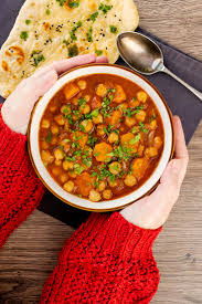 Stir onion mixture into chickpeas, and simmer until chickpeas are completely tender, about 30 minutes. Moroccan Chickpea Stew The Belly Rules The Mind