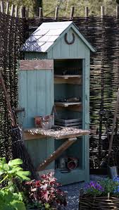 Cute Potting Shed Small But Serves The Purpose Love The Fold Down Table Garden Tool Shed Small Cottage Garden Ideas Garden Tool Storage