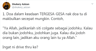 Untuk melihat detail lagu jadikan dia jodohku klik salah satu judul yang cocok, kemudian untuk link download jadikan dia jodohku ada di halaman berikutnya. Penatlah Doa Tapi Allah Tak Makbulkan Kenapa Doa Tak Makbul Kongsi Tular Semasa Forum Cari Infonet