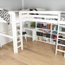 Twin High Corner Loft Bed Loft Beds For Small Rooms Loft Bed Plans Corner Loft Beds