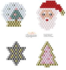 Calendrier De L Avent Schemas De Bijoux En Perles Bijoux De Noel Modeles De Bijoux En Perles