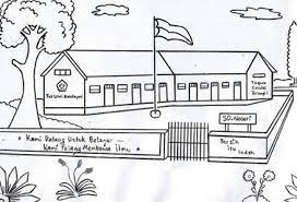 Ini adalah contoh gambar denah yang diambil dari smpn 1 panggul. Contoh Gambar Imajinatif Gedung Sekolah Osnipa