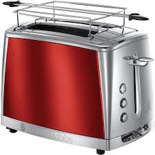 Russell Hobbs 23220 56 Grille Pain Toaster Luna Cuisson Rapide Controle Brunissage Rechauffe Viennoiserie Inclus Rouge Achat Vente Grille Pain Toaster Cdiscount