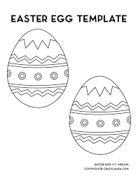 8.5x11 pdf coloring page of an easter egg with a swirl design! Free Easter Egg Template Coloring Pages For 2021 Crazy Laura