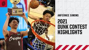 Anfernee simons of the portland trail blazers is the new king of flight anfernee simons claimed the 2021 nba slam dunk crown on sunday in atlanta (monday, manila time). 20ujbukqtgp0nm