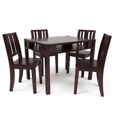 This Babies R Us Next Steps Table With Storage 4 Chairs Set In Espresso Gives Kids A Sturdy Place To Draw Do Puzzles Paint Or Finis Chair Chair Set Table