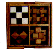 Tidlo touch and feel shape matching wooden bugs. Mind Games 4 In 1 Wooden Puzzles Timber Box