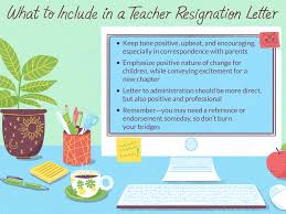 Teacher Resignation Letter Examples