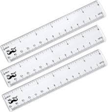 While measuring something, align it with the left side of the zero mark on the ruler. Mr Pen Ruler 6 Inch Ruler Pack Of 3 Clear Ruler Plastic Ruler Drafting Tools Rulers For Kids Measuring Tools Ruler Set Ruler Inches And Centimeters Transparent Ruler Small Ruler Walmart Com