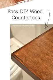 Learn how to build diy kitchen countertops from plywood and laminate for less than $300! How To Build Beautiful Diy Wood Countertops In A Day Diy Wood Countertops Wood Countertops Wood Countertops Kitchen
