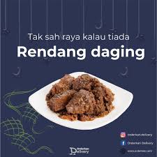 Rendang tok asli, memang enak dan senang membuatnya. Orderkan Delivery Rendang Daging Oleh Azie Kitchen Bahan Bahan 1 Kg Daging 3 Cawan Cili Kisar 1 Kg Santan Pekat 4 Sudu Besar Kerisik 2 4 Helai Daun Kunyit Carik Garam Asam Jawa