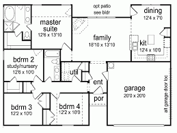 House plans with side entry garages have garage doors that are not located on the front facade of the house. Traditional Style House Plan 4 Beds 2 Baths 1542 Sq Ft Plan 84 454 Modern Style House Plans Ranch Style House Plans Traditional House Plans