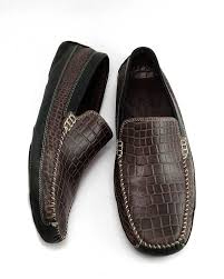 Tommy Bahama Mens Shoes Brown Black Croc Leather Driving Loafers Size 9 5 M Tommybahama Drivingloafersmocca Driving Loafers Tommy Bahama Mens Dress Shoes Men