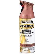 Rust Oleum Universal Gloss Desert Rose Gold Metallic Spray Paint And Primer In One Net Wt 11 Oz In The Spray Paint Department At Lowes Com