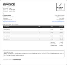 how to write an invoice for services rendered billbooks